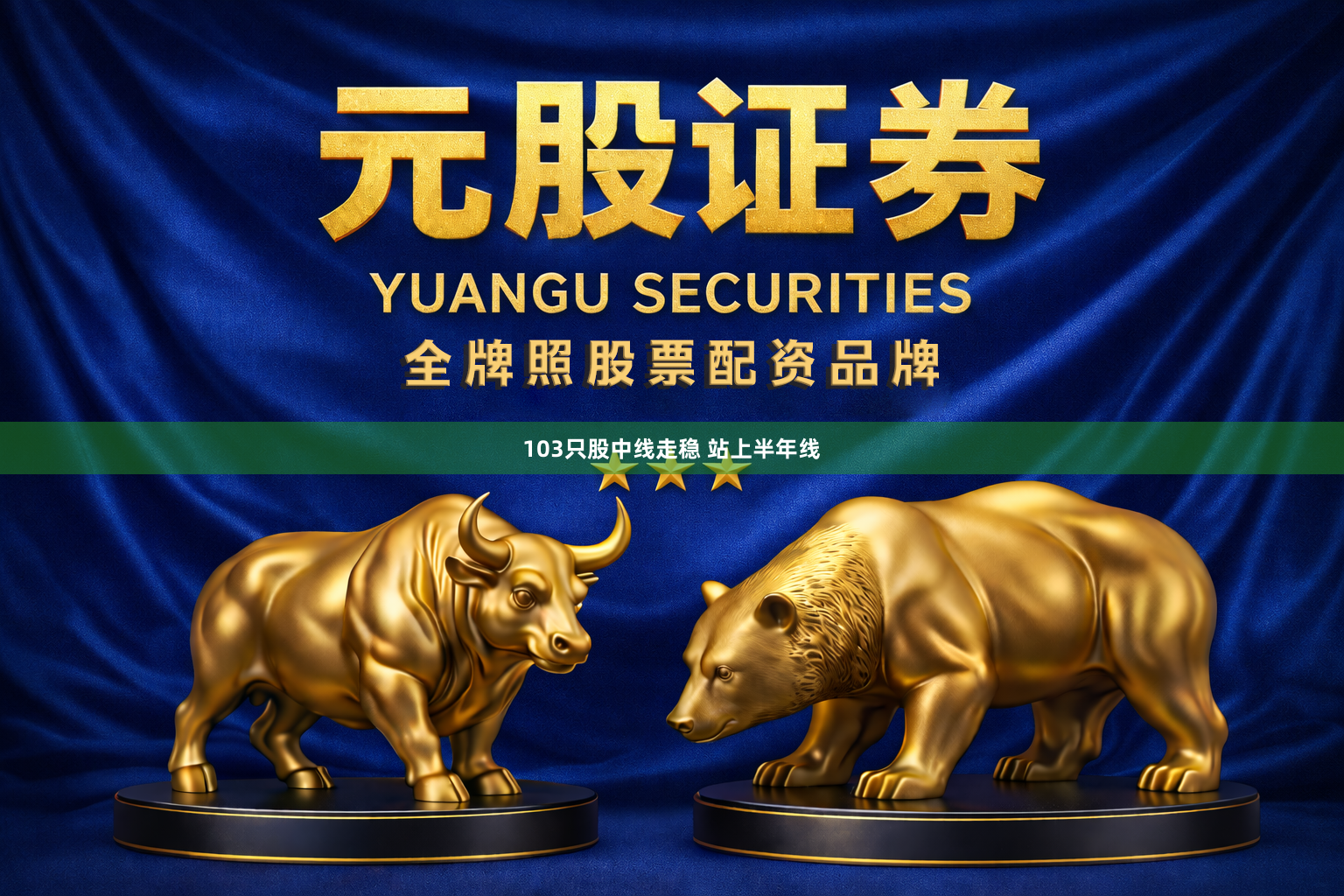103只股中线走稳 站上半年线