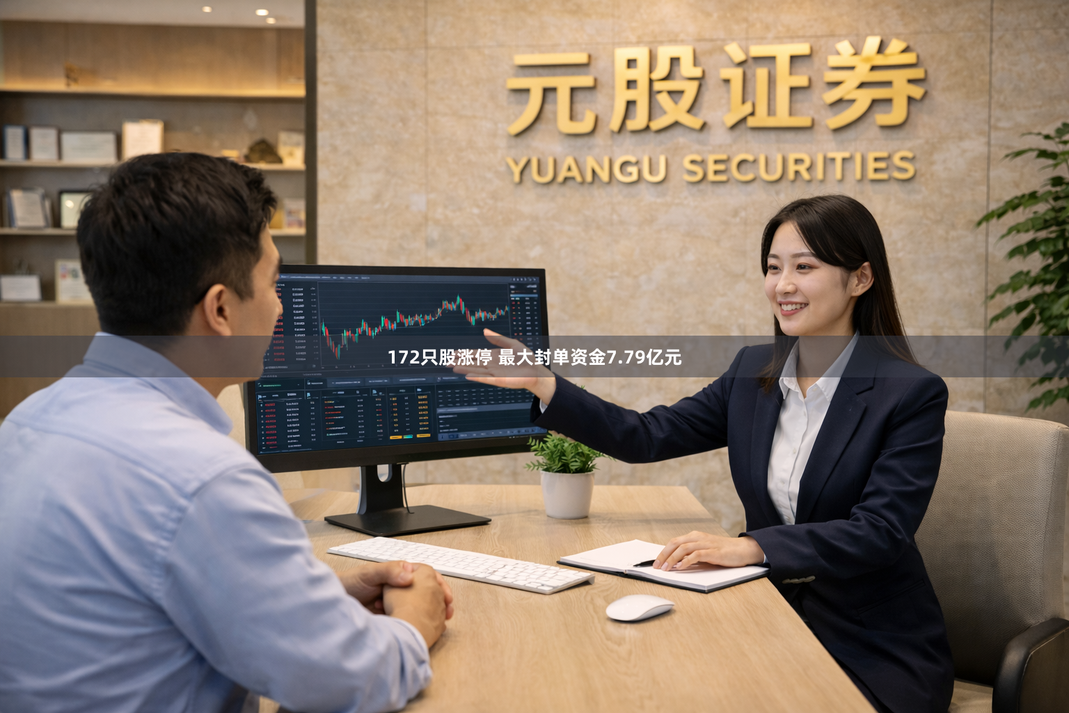 172只股涨停 最大封单资金7.79亿元