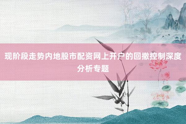 现阶段走势内地股市配资网上开户的回撤控制深度分析专题